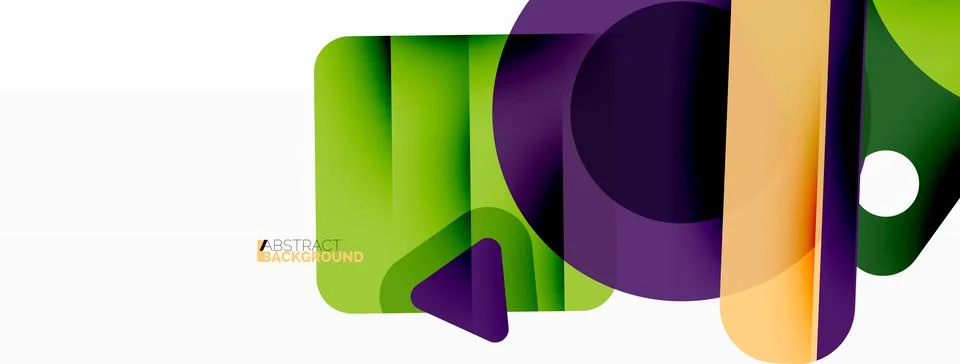 Primitive geometric shapes - line, triangle, square and circle composition イラスト素材