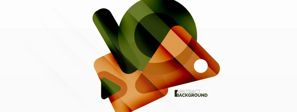 Primitive geometric shapes - line, triangle, square and circle composition 库存插图