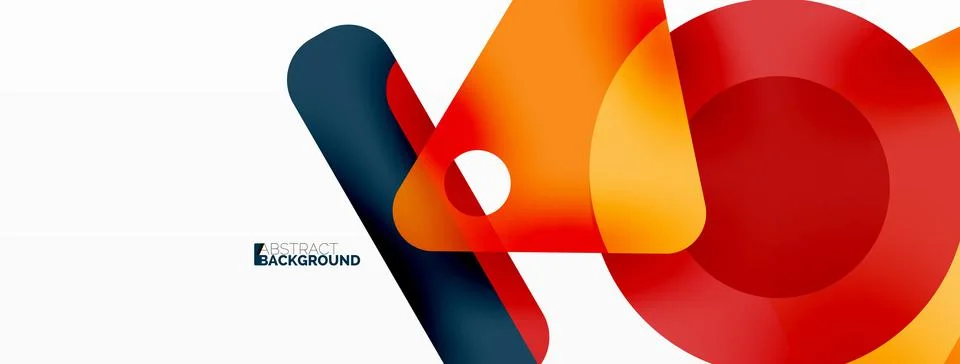 Primitive geometric shapes - line, triangle, square and circle composition 스톡 일러스트