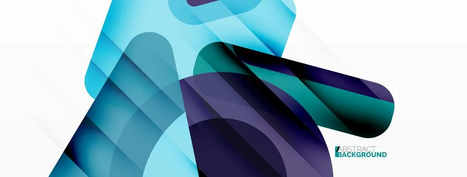 Primitive geometric shapes - line, triangle, square and circle composition イラスト素材