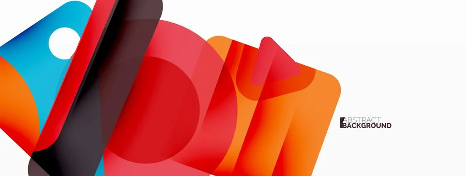 Primitive geometric shapes - line, triangle, square and circle composition 스톡 일러스트