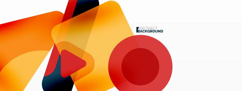 Primitive geometric shapes - line, triangle, square and circle composition 库存插图