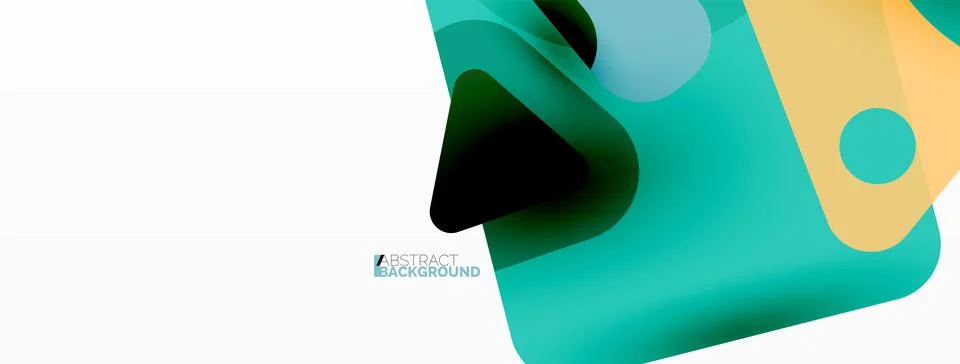 Primitive geometric shapes - line, triangle, square and circle composition イラスト素材