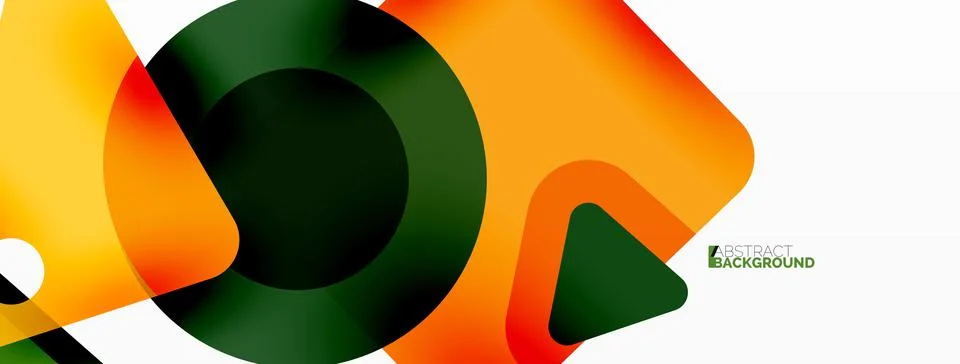 Primitive geometric shapes - line, triangle, square and circle composition 스톡 일러스트