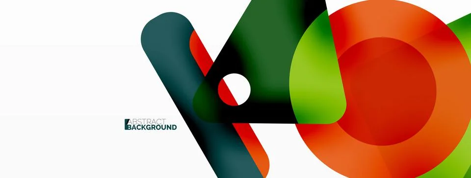 Primitive geometric shapes - line, triangle, square and circle composition 스톡 일러스트