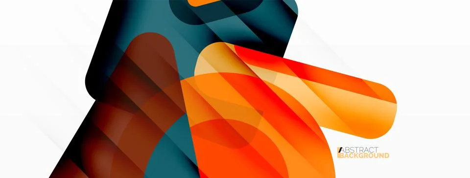 Primitive geometric shapes - line, triangle, square and circle composition Stock Illustration