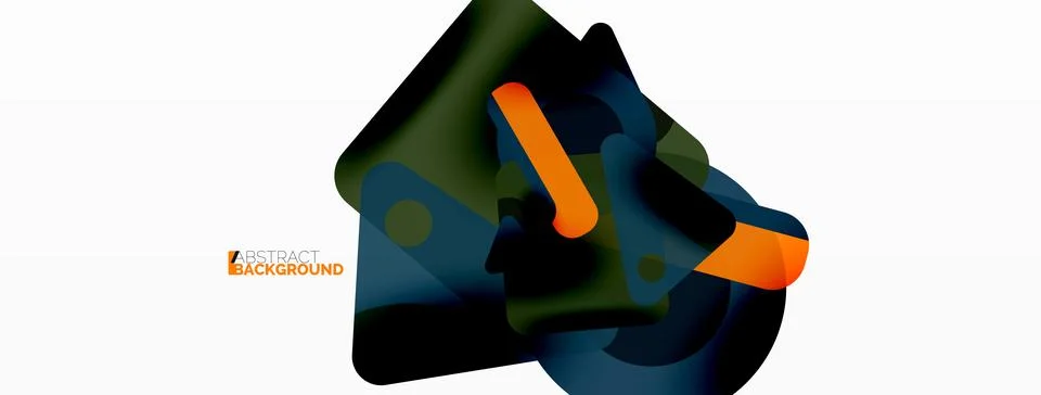Primitive geometric shapes - line, triangle, square and circle composition 库存插图