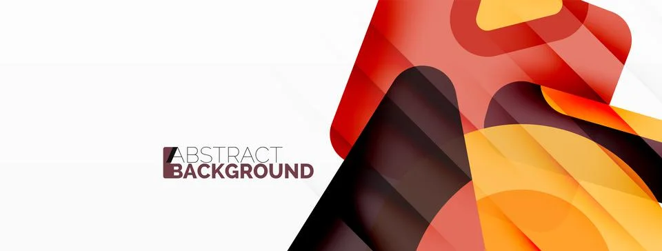 Primitive geometric shapes - line, triangle, square and circle composition Stock Illustration