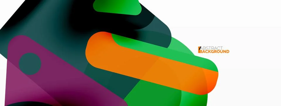 Primitive geometric shapes - line, triangle, square and circle composition Stock Illustration