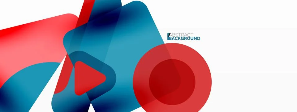 Primitive geometric shapes - line, triangle, square and circle composition 库存插图