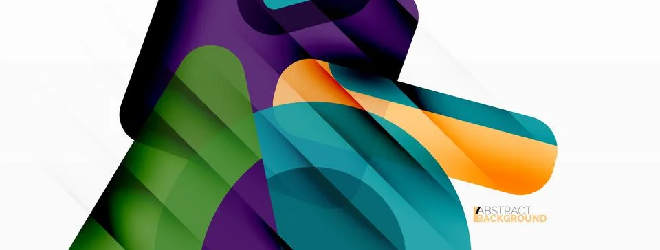 Primitive geometric shapes - line, triangle, square and circle composition 스톡 일러스트