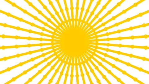 Primitive loopable animation. Geometric round shape is spinning. Stock Footage 102864363