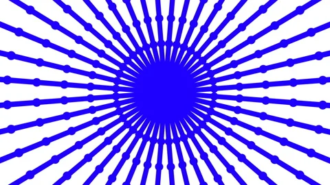 Primitive loopable animation. Geometric round shape is spinning. Stock Footage 102944710