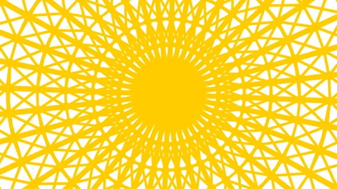 Primitive loopable animation. Geometric round shape is spinning. Stock Footage 102944970