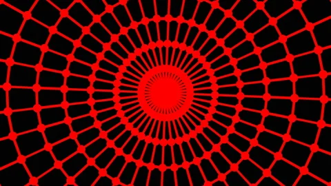 Primitive loopable animation. Geometric round shape is spinning. Stock Footage 102945135