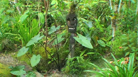 Primitive mask Stock Footage 369177