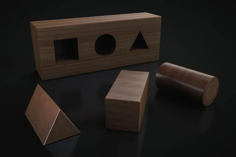 A primitive puzzle for testing cognitive functions Stock Illustration