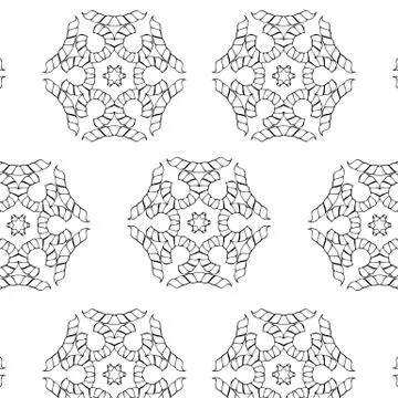 Primitive simple  grey retro seamless pattern Illustrazione stock