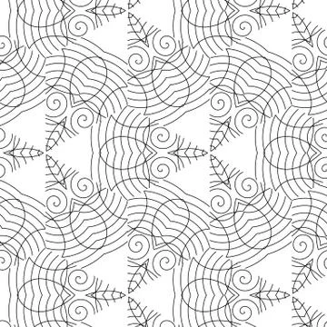 Primitive simple  grey retro seamless pattern Illustrazione stock