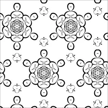 Primitive simple  grey retro seamless pattern Illustrazione stock