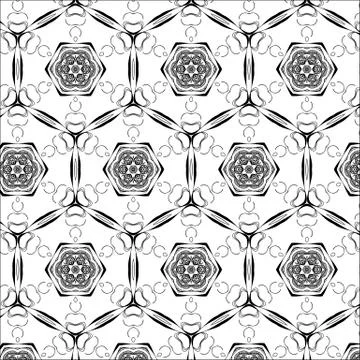 Primitive simple  grey retro seamless pattern Illustrazione stock