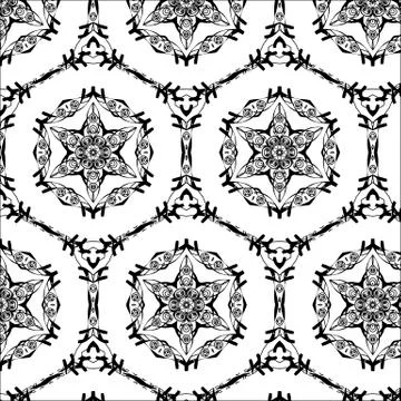 Primitive simple  grey retro seamless pattern Illustrazione stock