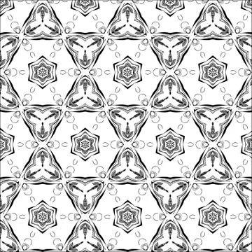 Primitive simple  grey retro seamless pattern Illustrazione stock