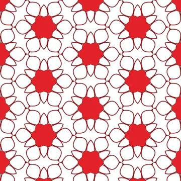 Primitive simple red modern pattern Illustrazione stock