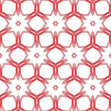 Primitive simple red modern pattern Illustrazione stock