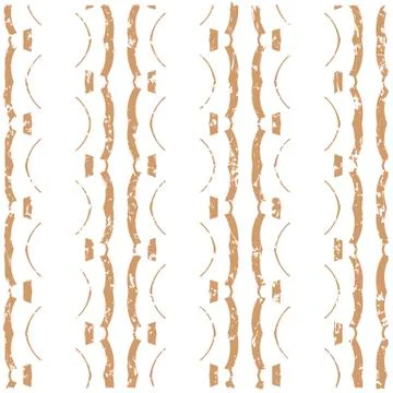 Primitive simple retro seamless pattern with lines Illustrazione stock