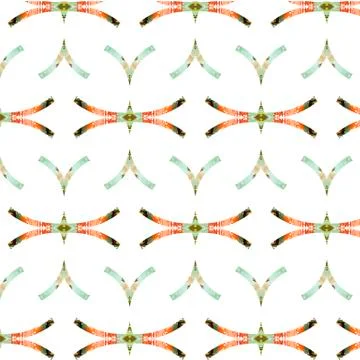 Primitive simple retro seamless pattern with lines Illustrazione stock