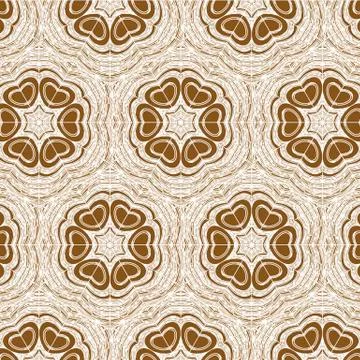 Primitive simple retro seamless pattern with lines Illustrazione stock