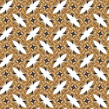 Primitive simple retro seamless pattern mosaic Illustrazione stock