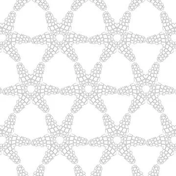 Primitive simple retro seamless pattern with lines Illustrazione stock