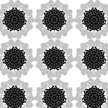 Primitive simple retro seamless pattern with lines Illustrazione stock