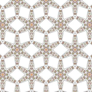 Primitive simple retro seamless pattern mosaic 库存插图