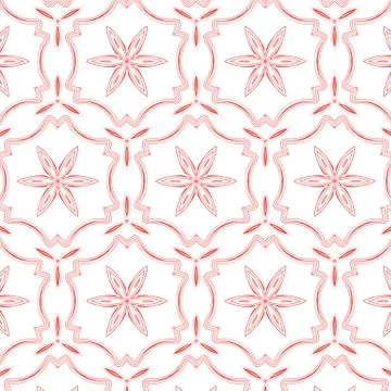 Primitive simple, soft pink modern pattern Illustrazione stock
