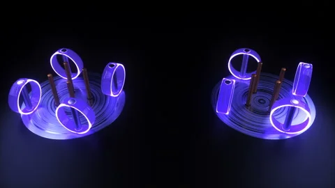 Primitive tubes rotate 動画素材 105296125