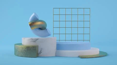 Primitives background for product presentation Stock Illustration