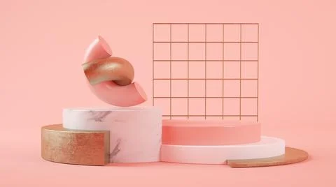 Primitives podium Stock Illustration