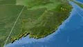 Primorye - Russia, extruded. Satellite 4k or 4k+ Resolution