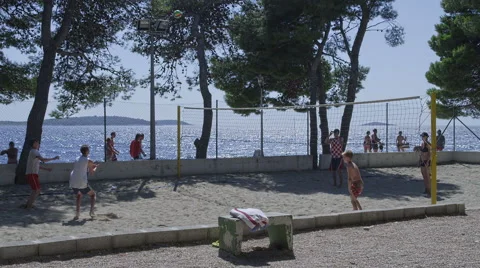 Primosten Beach volleyball Stock Footage 45825733