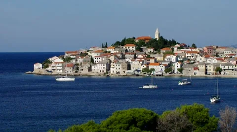 Primosten in Croatia Stock Footage 60896124
