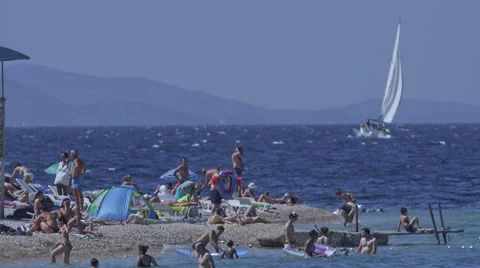 Primosten summertime Stock Footage 45825212