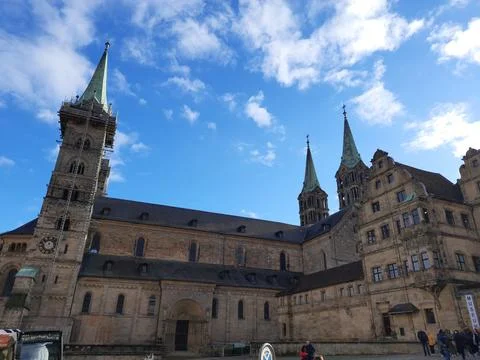 Prince bishop residence a secular building and political hub of Bamberg Stock Photos
