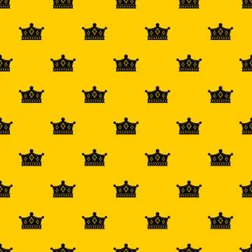 Prince crown pattern vector Stockillustratie