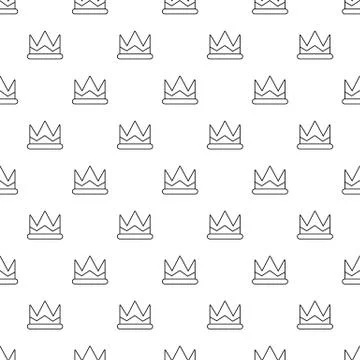 Prince crown pattern vector seamless Stockillustratie