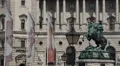Prince Eugen Statue Ethnology Anthropological Museum Vienna Heroes Square Day HD Footage