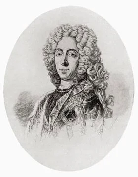 Prince Eugene of Savoy, 1663 - 1736. General of the Imperial Army and Foto stock