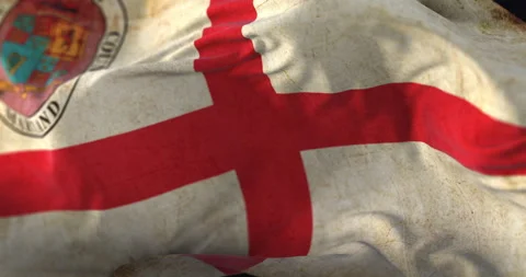 Prince George's County old flag, Maryland, United States - loop Stock Footage 211970665